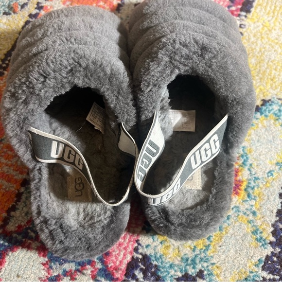 UGG fluff Yeah Charcoal Slides size 9 - Picture 8 of 9